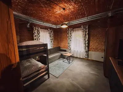 Łóżko lub łóżka w pokoju w obiekcie Apartament w Twierdzy