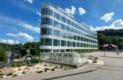 Budynek, w którym mieści się apartament