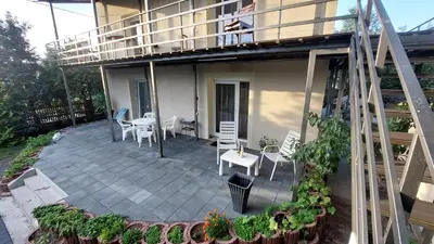 Balkon lub taras w obiekcie Hotel Konty Self-Service