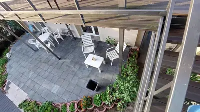 Balkon lub taras w obiekcie Hotel Konty Self-Service