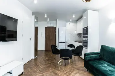 Kuchnia lub aneks kuchenny w obiekcie Pure Rental Premium Apartments - Free Parking & AC