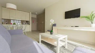 Telewizja i/lub zestaw kina domowego w obiekcie VacationClub - Ischgl Apartament 11