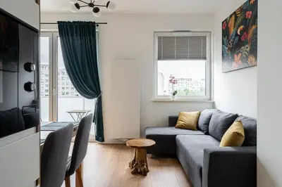 Część wypoczynkowa w obiekcie RentPlanet - Apartament Różanka
