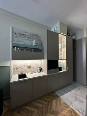 Kuchnia lub aneks kuchenny w obiekcie Apartament OPAL Mickiewicza