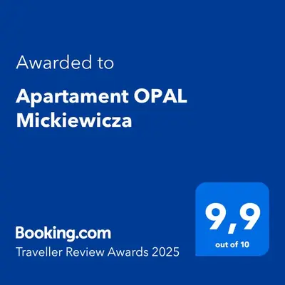 Certyfikat, podpis lub inny dokument wystawiony w obiekcie Apartament OPAL Mickiewicza