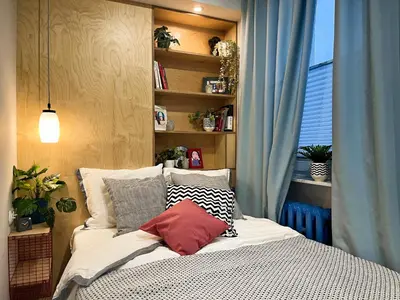 Łóżko lub łóżka w pokoju w obiekcie Funky Vibes Apart - Wyszyńskiego 55 - self check-in 24h - free parking