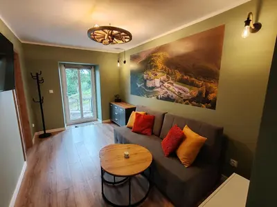 Część wypoczynkowa w obiekcie Apartament Mała Twierdza