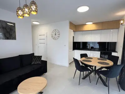 Kuchnia lub aneks kuchenny w obiekcie Apartament Poznańska 2
