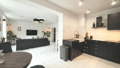 Kuchnia lub aneks kuchenny w obiekcie Stylowy Apartament w sercu Uzdrowiska