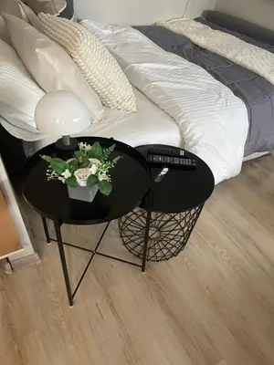 Łóżko lub łóżka w pokoju w obiekcie Tiny Studio Pyskowice with parking