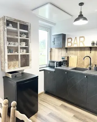 Kuchnia lub aneks kuchenny w obiekcie Apartament Antracytowe Wrota