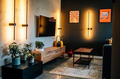 Telewizja i/lub zestaw kina domowego w obiekcie Wyspiańskiego Apartament