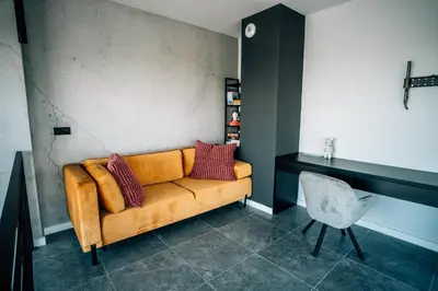 Część wypoczynkowa w obiekcie Wyspiańskiego Apartament
