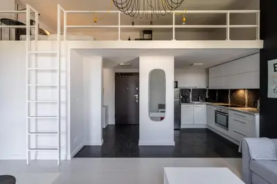 Kuchnia lub aneks kuchenny w obiekcie RentPlanet - Apartament Matejki