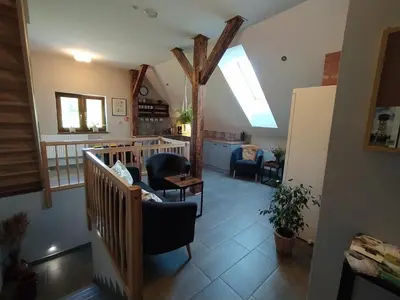 Część wypoczynkowa w obiekcie Derkaczowa Kotlina
