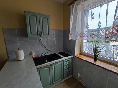 Kuchnia lub aneks kuchenny w obiekcie Apartament Pod Wiaduktem