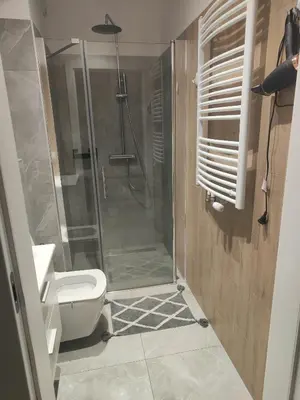 Łazienka w obiekcie Apartament Brzoskwiniowy