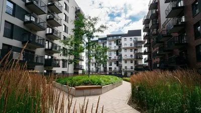 Budynek, w którym mieści się apartament