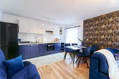 Kuchnia lub aneks kuchenny w obiekcie Apartamenty Sowi Most