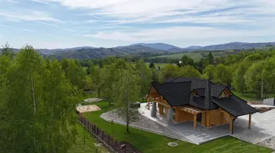 Widok na góry z tej willi