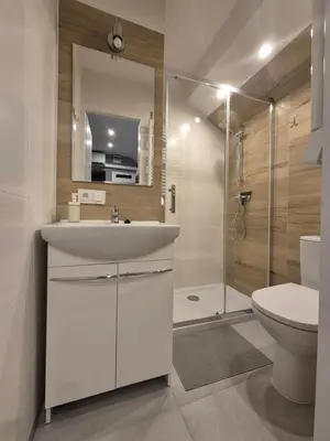 Łazienka w obiekcie Apartament na poddaszu