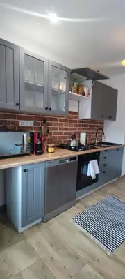 Kuchnia lub aneks kuchenny w obiekcie Apartament Lubin