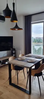 Telewizja i/lub zestaw kina domowego w obiekcie Nad Mostami