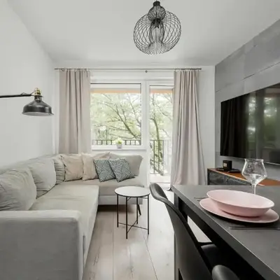 Apartament Blisko Rzeki Tuż przy Porcie we Wrocławiu z Parkingiem by Noclegi Renters