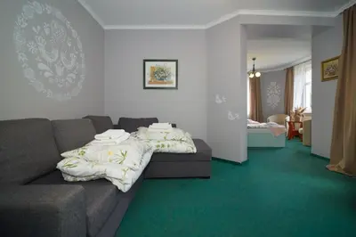 Część wypoczynkowa w obiekcie Villa Polka