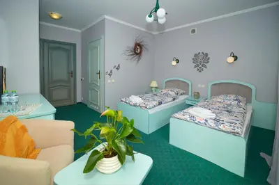 Łóżko lub łóżka w pokoju w obiekcie Villa Polka