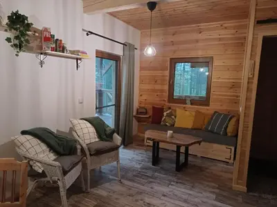 Część wypoczynkowa w obiekcie Apartament Na Rozdrożu