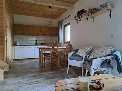 Kuchnia lub aneks kuchenny w obiekcie Apartament Na Rozdrożu