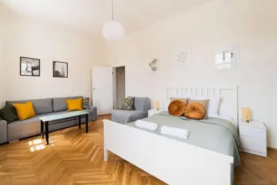 Część wypoczynkowa w obiekcie Duże mieszkanie w samym Rynku