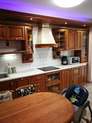 Kuchnia lub aneks kuchenny w obiekcie Spokojne w samym centrum