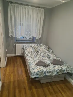 Łóżko lub łóżka w pokoju w obiekcie Apartament mieszkanie do wynajęcia Nicola
