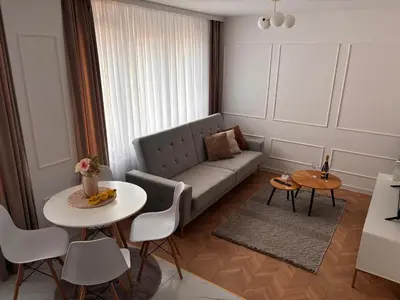 Część wypoczynkowa w obiekcie Apartament Nad Odrą