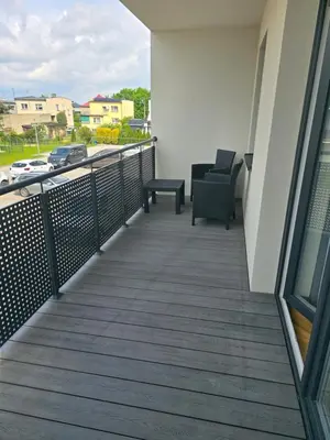 Balkon lub taras w obiekcie Apartament Zielone Łąki