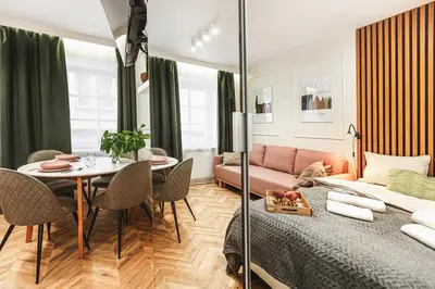 Część wypoczynkowa w obiekcie Luksusowe apartamenty przy Rynku