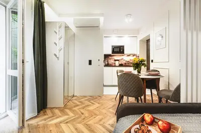 Kuchnia lub aneks kuchenny w obiekcie Luksusowe apartamenty przy Rynku