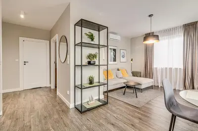 Część wypoczynkowa w obiekcie RentPlanet - Apartament Słonimskiego