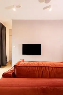 Telewizja i/lub zestaw kina domowego w obiekcie Apartamenty B URBAN od WroclawApartament-pl