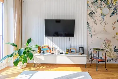 Telewizja i/lub zestaw kina domowego w obiekcie Apartament Górnik w Wałbrzychu 40m, kuchnia, klima, Wifi, parking