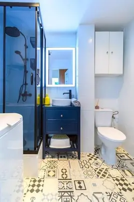 Łazienka w obiekcie Apartament Górnik w Wałbrzychu 40m, kuchnia, klima, Wifi, parking