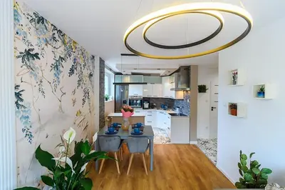 Kuchnia lub aneks kuchenny w obiekcie Apartament Górnik w Wałbrzychu 40m, kuchnia, klima, Wifi, parking