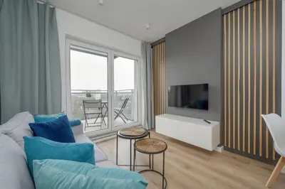Telewizja i/lub zestaw kina domowego w obiekcie Modern & Cozy Przedmiejska Apartment in Wroclaw by Noclegi Renters
