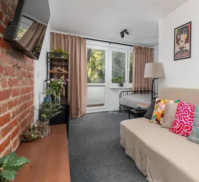 Część wypoczynkowa w obiekcie Patro Apartament 1 Wrocław Centrum