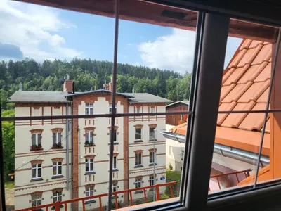 Budynek, w którym mieści się apartament