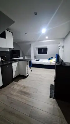 Kuchnia lub aneks kuchenny w obiekcie Przytulny Apartament Bella Biały Kamień
