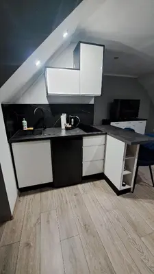 Kuchnia lub aneks kuchenny w obiekcie Przytulny Apartament Bella Biały Kamień