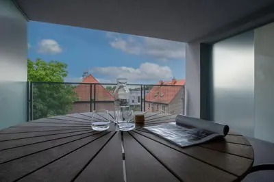 Balkon lub taras w obiekcie Apartament z tarasem Otyńska 4 - ProperUNIT